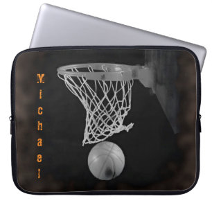 Housse Pour Ordinateur Portable Basketball Votre nom Personnalisable