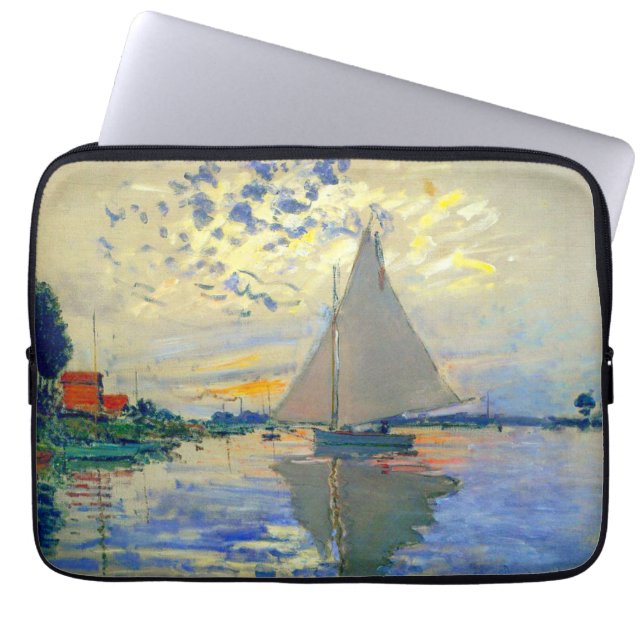 Housse Pour Ordinateur Portable Bateau Monet au Petit-Gennevilliers (Devant)