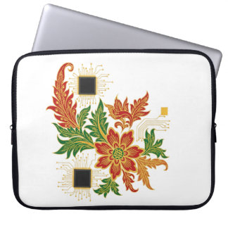 Housse Pour Ordinateur Portable Batik Bloom & CPU