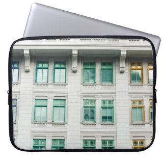 HOUSSE POUR ORDINATEUR PORTABLE BÂTIMENT EN BÉTON BLANC-3