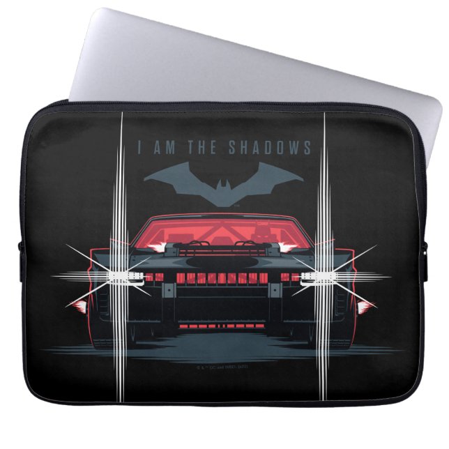 Housse Pour Ordinateur Portable Batman Batmobile - Je Suis L'Ombre (Devant)