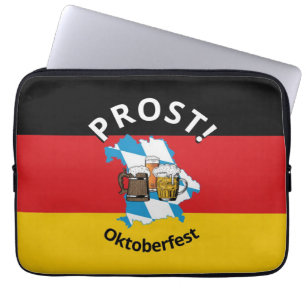 Housse Pour Ordinateur Portable Bavarois OKTOBERFEST Drapeau allemand
