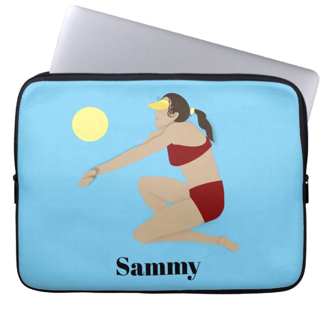 Housse Pour Ordinateur Portable Beach Volleyball (Devant)