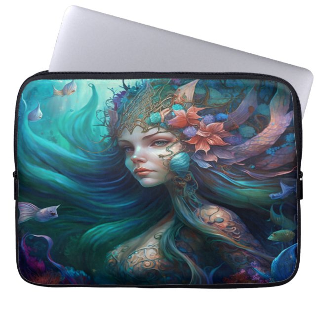 Housse Pour Ordinateur Portable Beau Coque d'ordinateur portable Sirène (Devant)
