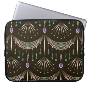 Housse Pour Ordinateur Portable Beau ornement motif en dentelle antique sans charm