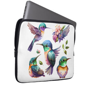 Housse Pour Ordinateur Portable Beaux et mignons colibris pour les amateurs d'oise