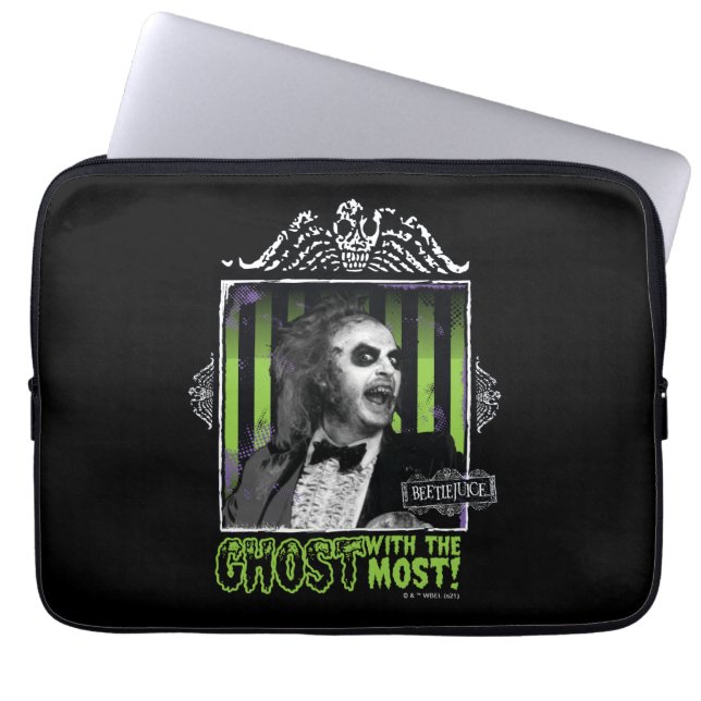 Housse Pour Ordinateur Portable Beetlejus | Portrait "Ghost With the Most" (Devant)