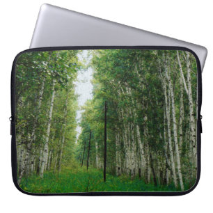 Housse Pour Ordinateur Portable Belle forêt de bouleaux