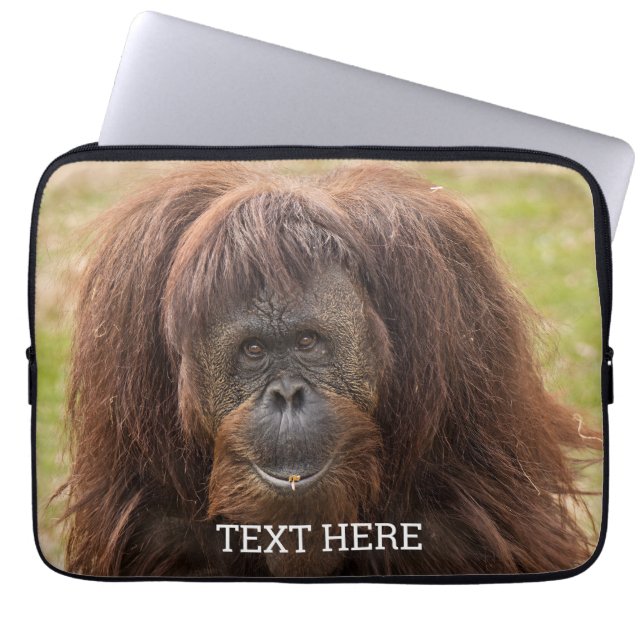 Housse Pour Ordinateur Portable Belle photographie de Borneo Orangutan (Devant)