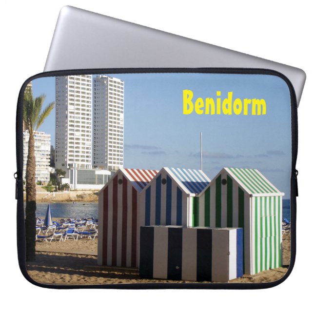 Housse Pour Ordinateur Portable Benidorm, plage d'Est (Devant)
