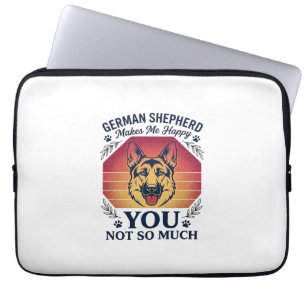 Housse Pour Ordinateur Portable Berger Allemand Toi Chien Coucher de Soleil Rétro 
