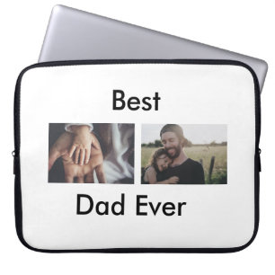 Housse Pour Ordinateur Portable best dad ever happy fête des pères ajouter votre p