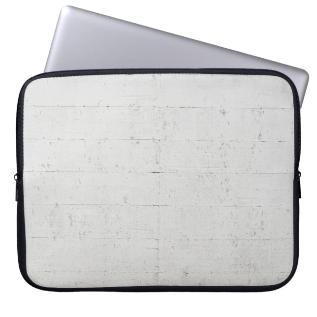 Housse Pour Ordinateur Portable béton peint blanc (Devant)