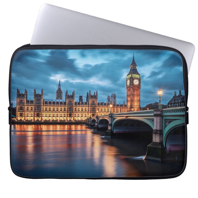 Housse Pour Ordinateur Portable Big Ben, Londres. (Devant)