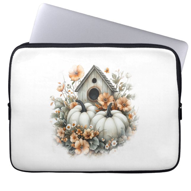 Housse Pour Ordinateur Portable Birdhouse Shirt Country Citrouille (Devant)