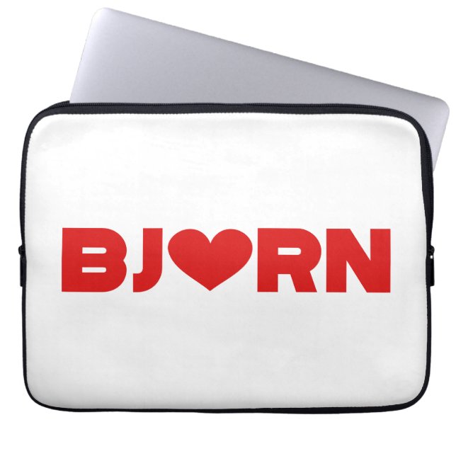 Housse Pour Ordinateur Portable Bjorn Love (Devant)