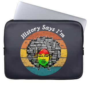 Housse Pour Ordinateur Portable Black Afro Woman