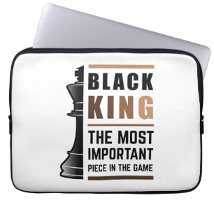 Housse Pour Ordinateur Portable Black King The Most Important Piece In The Game 2