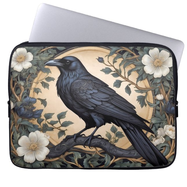 Housse Pour Ordinateur Portable Black Raven William Morris inspiré (Devant)