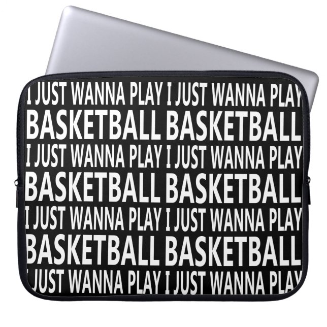 Housse Pour Ordinateur Portable blagues de basket-ball (Devant)