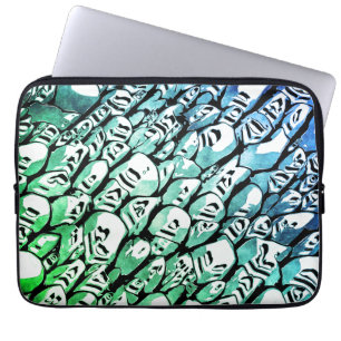 Housse Pour Ordinateur Portable Bleu et vert