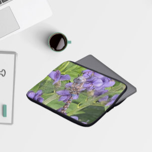 Housse Pour Ordinateur Portable Bleu-Eyed Denton sur les fleurs violettes