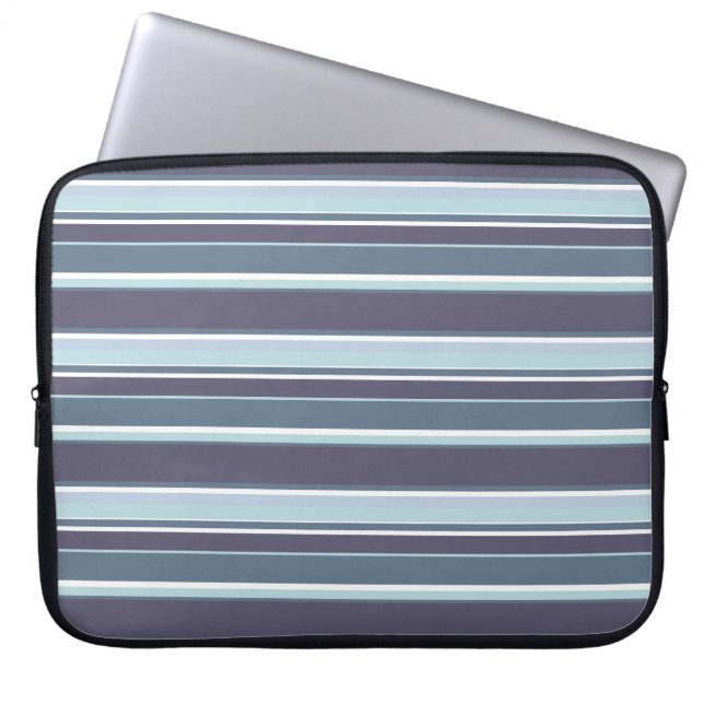 Housse Pour Ordinateur Portable Bleu-gris (Devant)