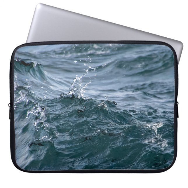 Housse Pour Ordinateur Portable Bleu Lake Water Splash (Devant)