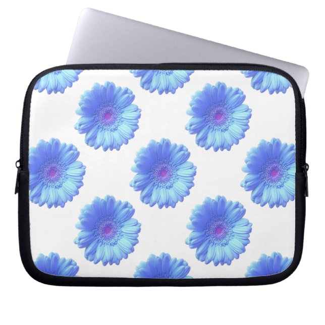 Housse Pour Ordinateur Portable Bleu marguerite (Devant)