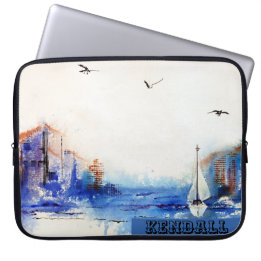 Housse Pour Ordinateur Portable Bleu Misty