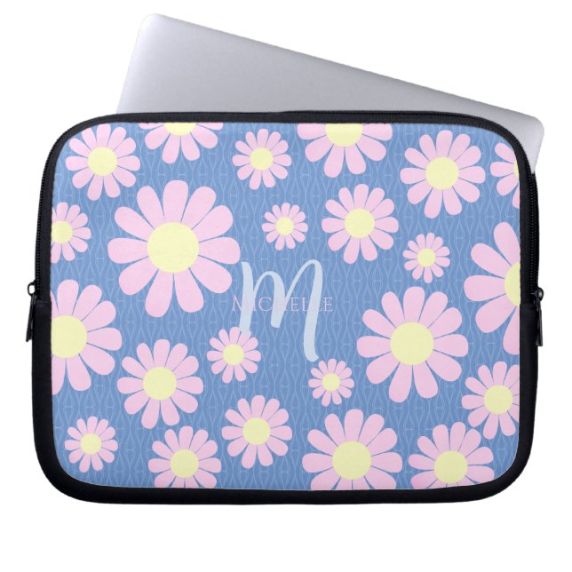 Housse Pour Ordinateur Portable Bleu rose pâle (Devant)
