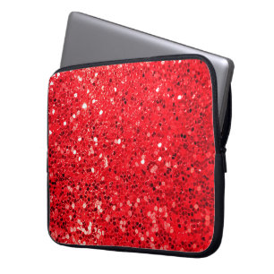 Housse Pour Ordinateur Portable Bling Parties scintillant rouge