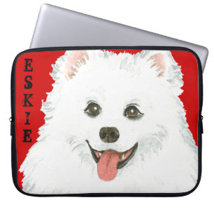 Housse Pour Ordinateur Portable Bloc de couleur Eskimo Chien américain