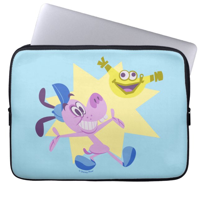 Housse Pour Ordinateur Portable Bloofy et Pouchy (Devant)