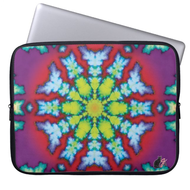 Housse Pour Ordinateur Portable Bloom Kaleidoscope Laptop Sleeve (Devant)