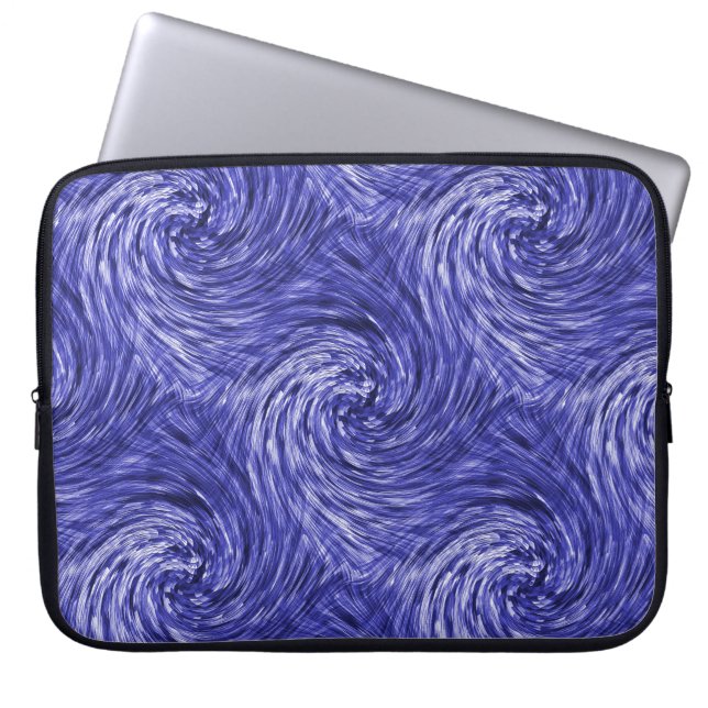 Housse Pour Ordinateur Portable Blue Jean Twirls....... (Devant)