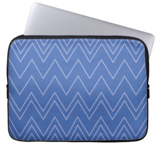 Housse Pour Ordinateur Portable Blue, moderne, simple, cool, trendy zigzag