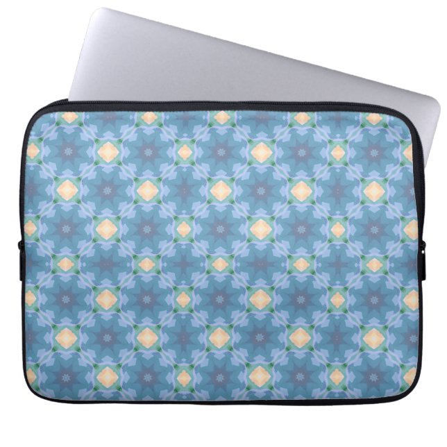 Housse Pour Ordinateur Portable Blue Patterned (Devant)