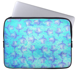 Housse Pour Ordinateur Portable Blue Sea Turtle Print