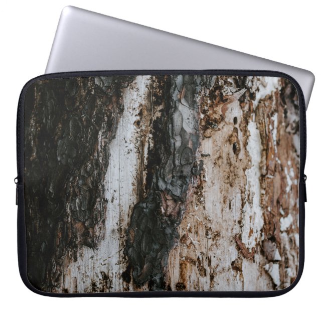 Housse Pour Ordinateur Portable bois Brown (Devant)