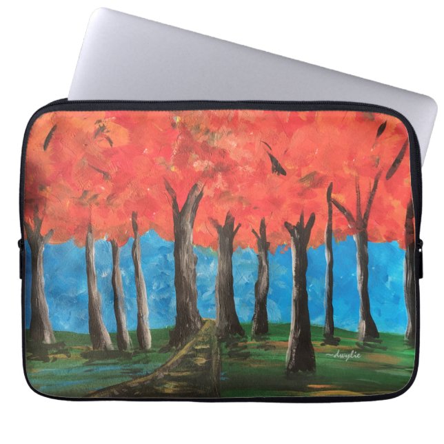 Housse Pour Ordinateur Portable Bois d'automne (Devant)