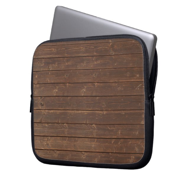 Housse Pour Ordinateur Portable Bois de chêne rustique (devant gauche)
