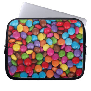 Housse Pour Ordinateur Portable Bonbon Coloré à Boutons Drôle