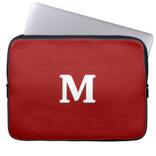 Housse Pour Ordinateur Portable Bonbons foncés Pomme rouge couleur solide
