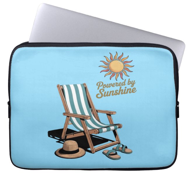 Housse Pour Ordinateur Portable Bonjour été (Devant)