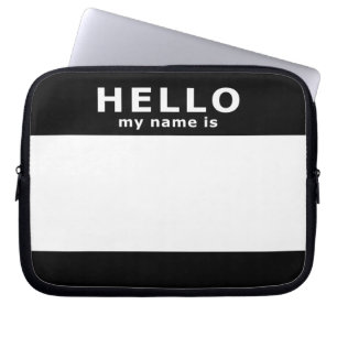 Housse Pour Ordinateur Portable bonjour mon nom est