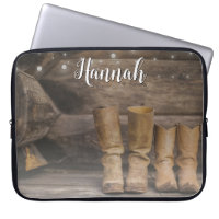 Botte de cowboy de l'Ouest Monogramme de grange ru