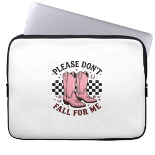 Housse Pour Ordinateur Portable Bottes de cowboy vintage s'il vous plaît ne tombez