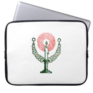 Housse Pour Ordinateur Portable Bougie de Noël traditionnelle
