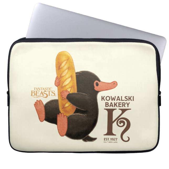 Housse Pour Ordinateur Portable Boulangerie Kowalski - Niffler Avec Pain (Devant)